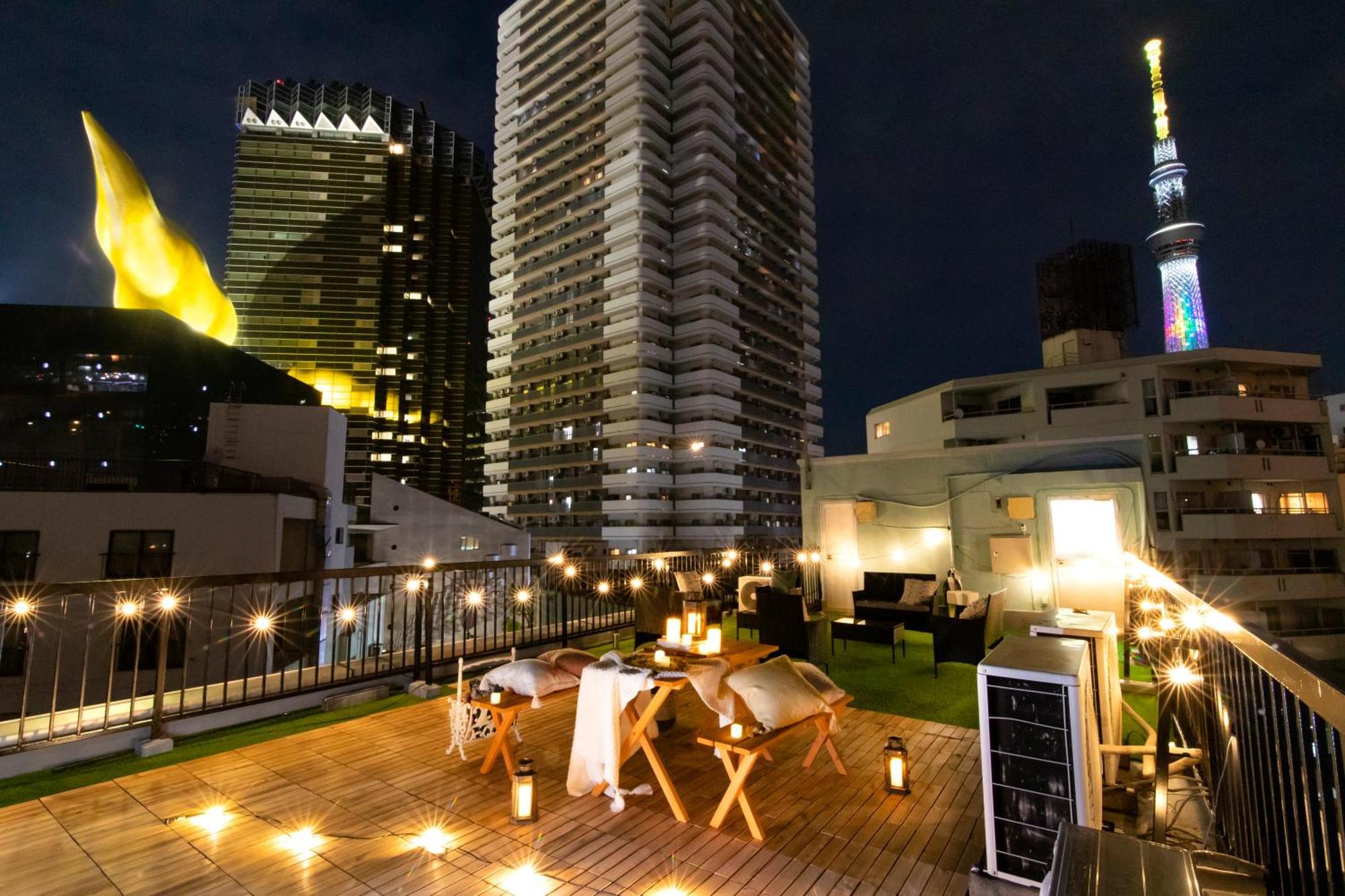 東京都【5/24New Open】浅草徒歩3分/Max9名/無料駐車場/渋谷直通公寓 外观 照片