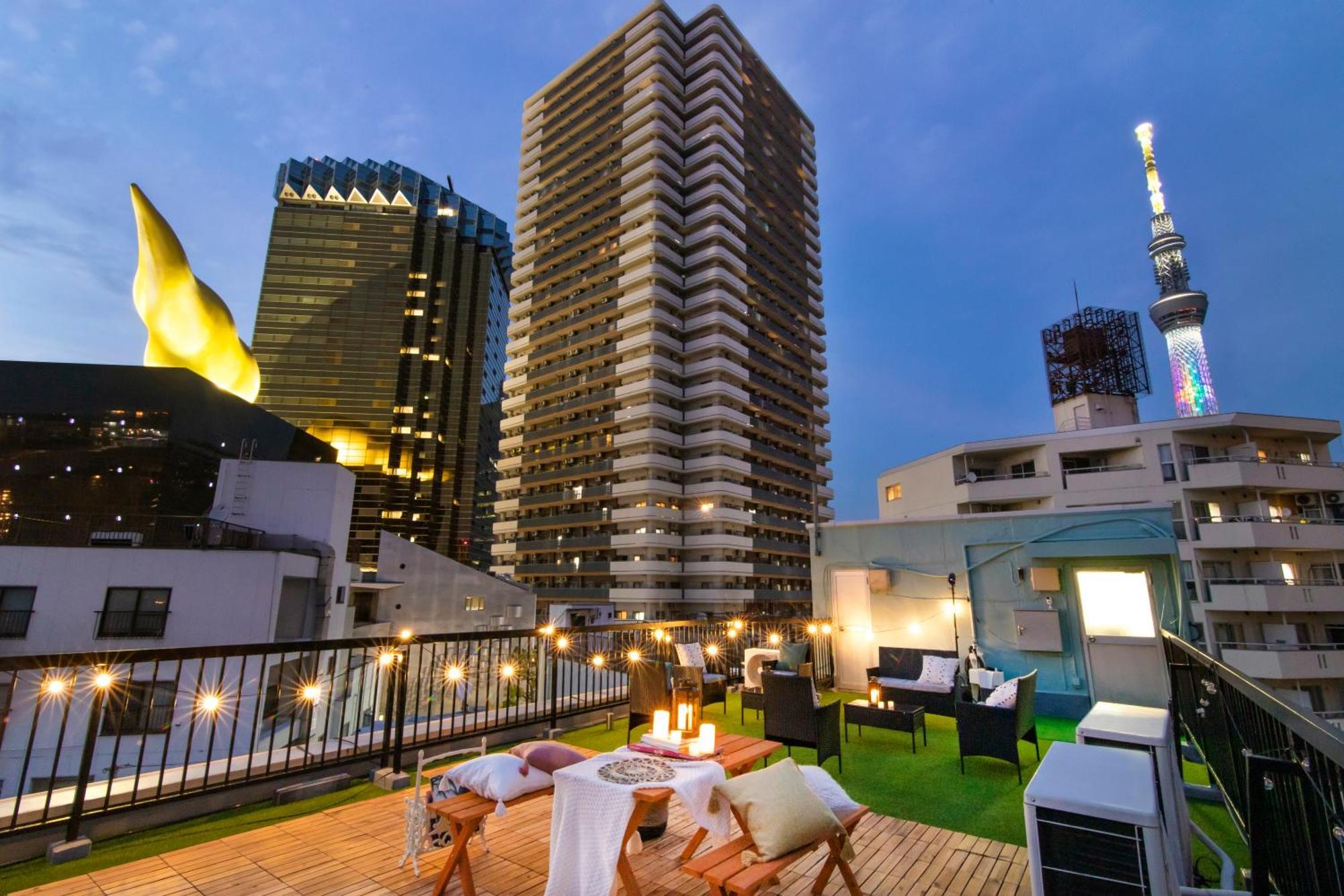 東京都【5/24New Open】浅草徒歩3分/Max9名/無料駐車場/渋谷直通公寓 外观 照片